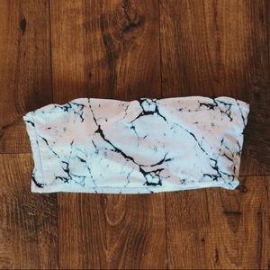 never worn strapless zaful swim top